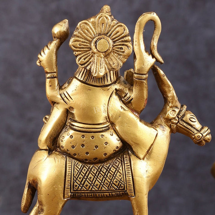Brass Chandra Dev Graha Soma Dev Idol for Pooja & Vastu - 6.5 Inch Height - Budhshiv.com
