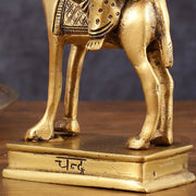 Brass Chandra Dev Graha Soma Dev Idol for Pooja & Vastu - 6.5 Inch Height - Budhshiv.com