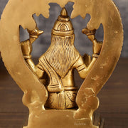 Brass Ganesha and Lakshmi Statues | 7 Inch - Budhshiv.com