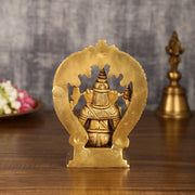 Brass Ganesha and Lakshmi Statues | 7 Inch - Budhshiv.com