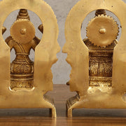 Brass Ganesha Lakshmi 7.5" - Budhshiv.com