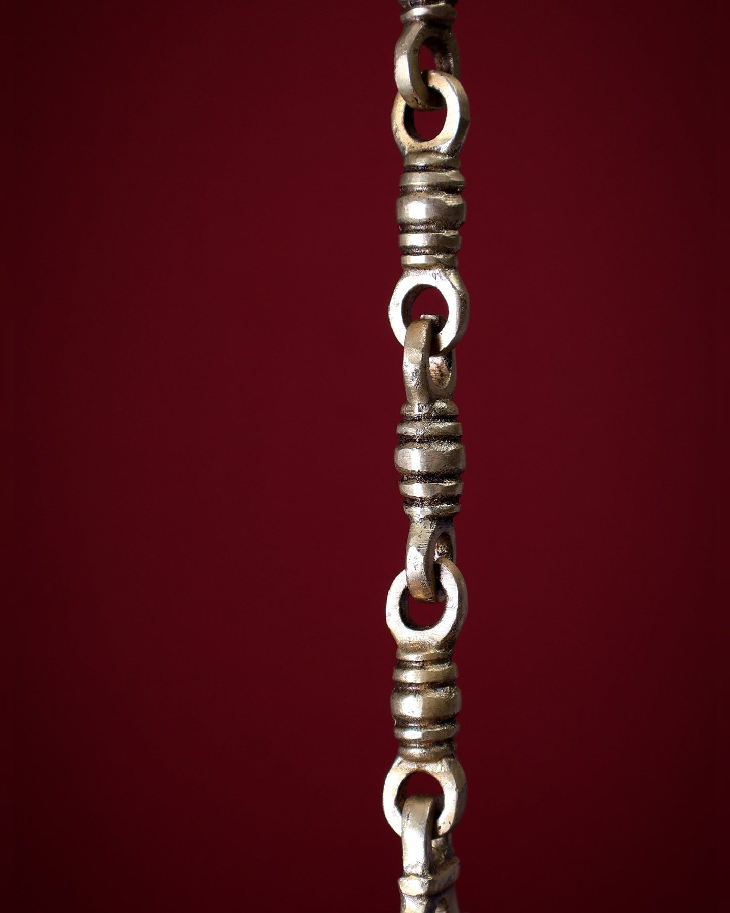 Brass Handcrafted Krishna & Radha - Krishna Motif Hanging Temple Bell - Budhshiv.com
