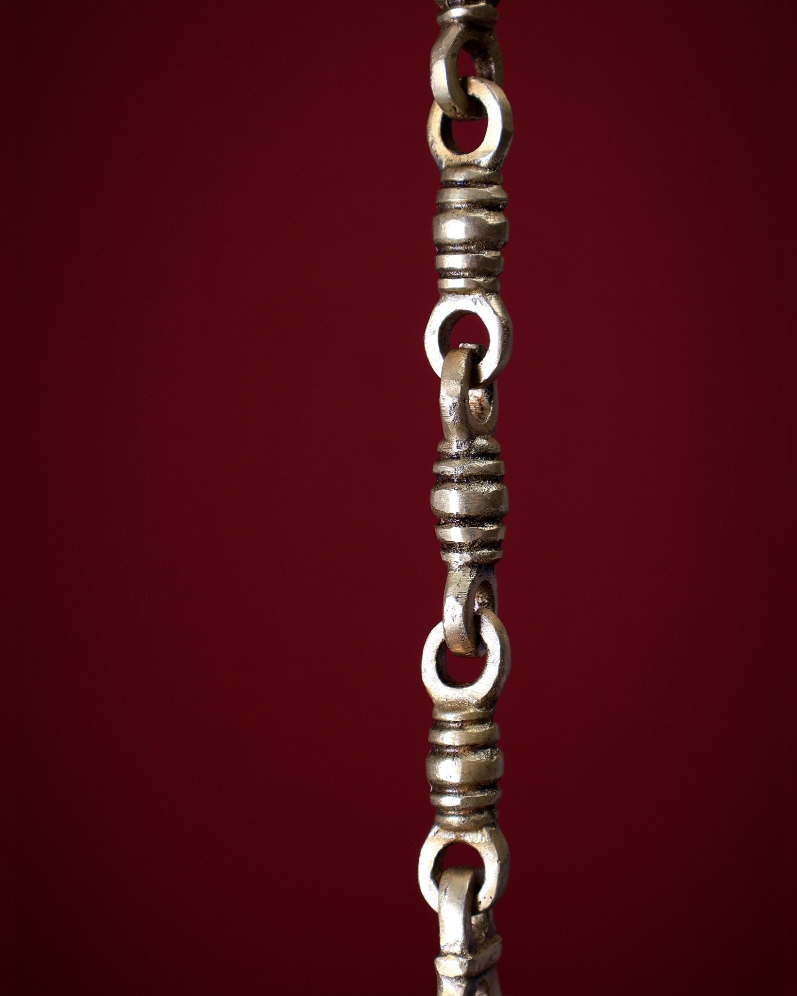 Brass Handcrafted Krishna & Radha - Krishna Motif Hanging Temple Bell - Budhshiv.com