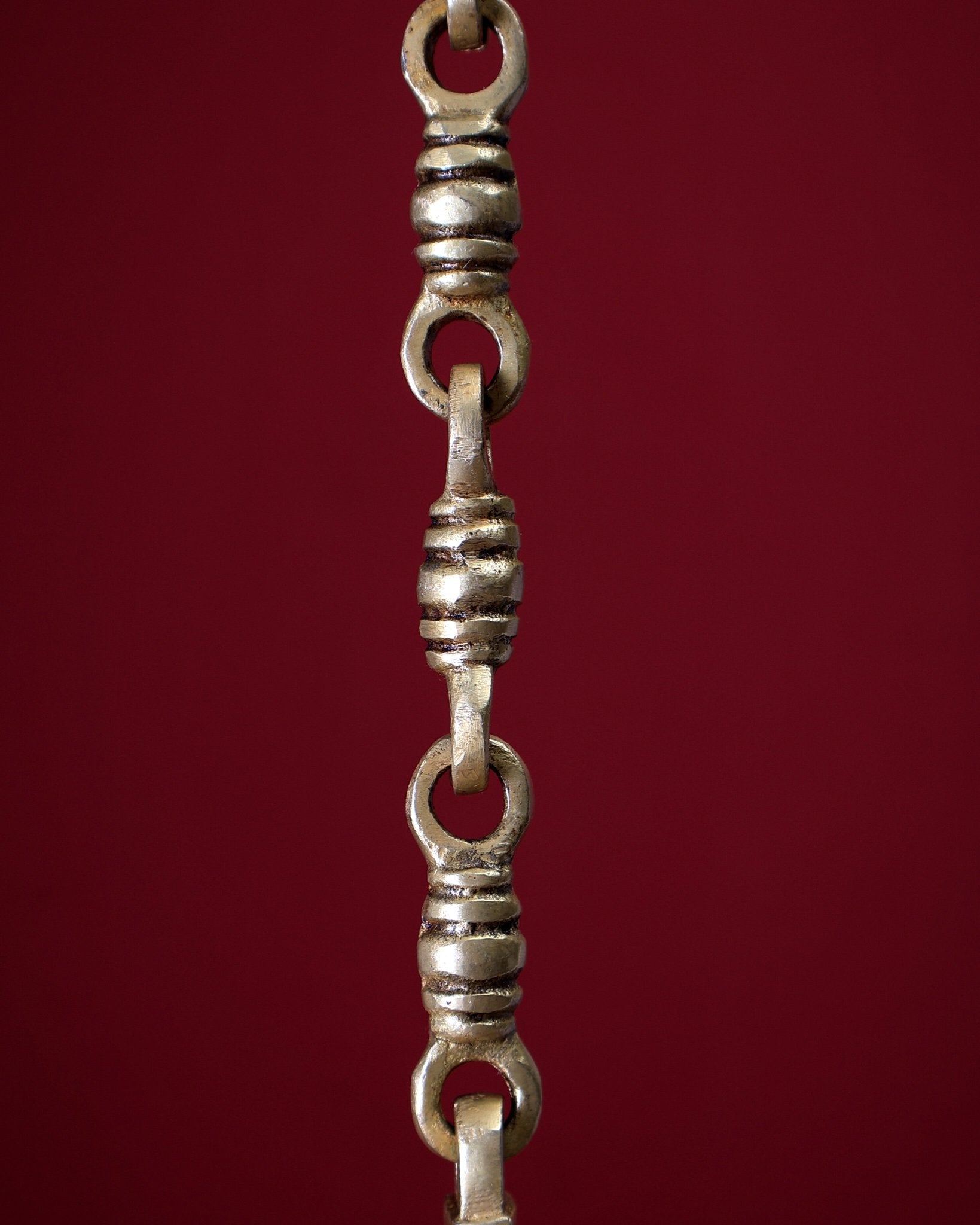 Brass Handcrafted Vishnu Dashavatar Motif Hanging Temple Bell - Budhshiv.com