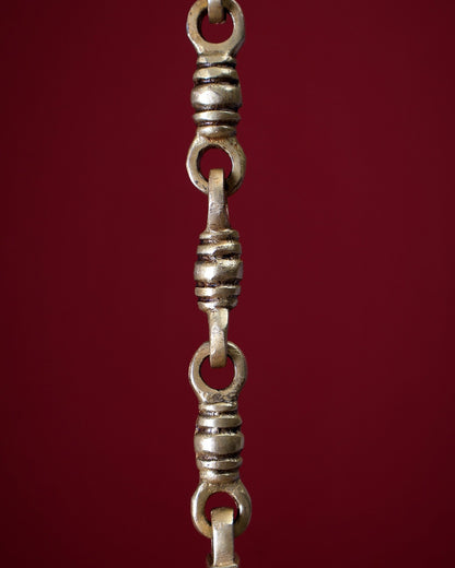 Brass Handcrafted Vishnu Dashavatar Motif Hanging Temple Bell - Budhshiv.com
