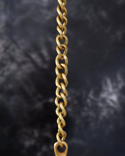 Brass Hanging Shankh and Chakra Lamp with Single Diya — Unique Design - Budhshiv.com