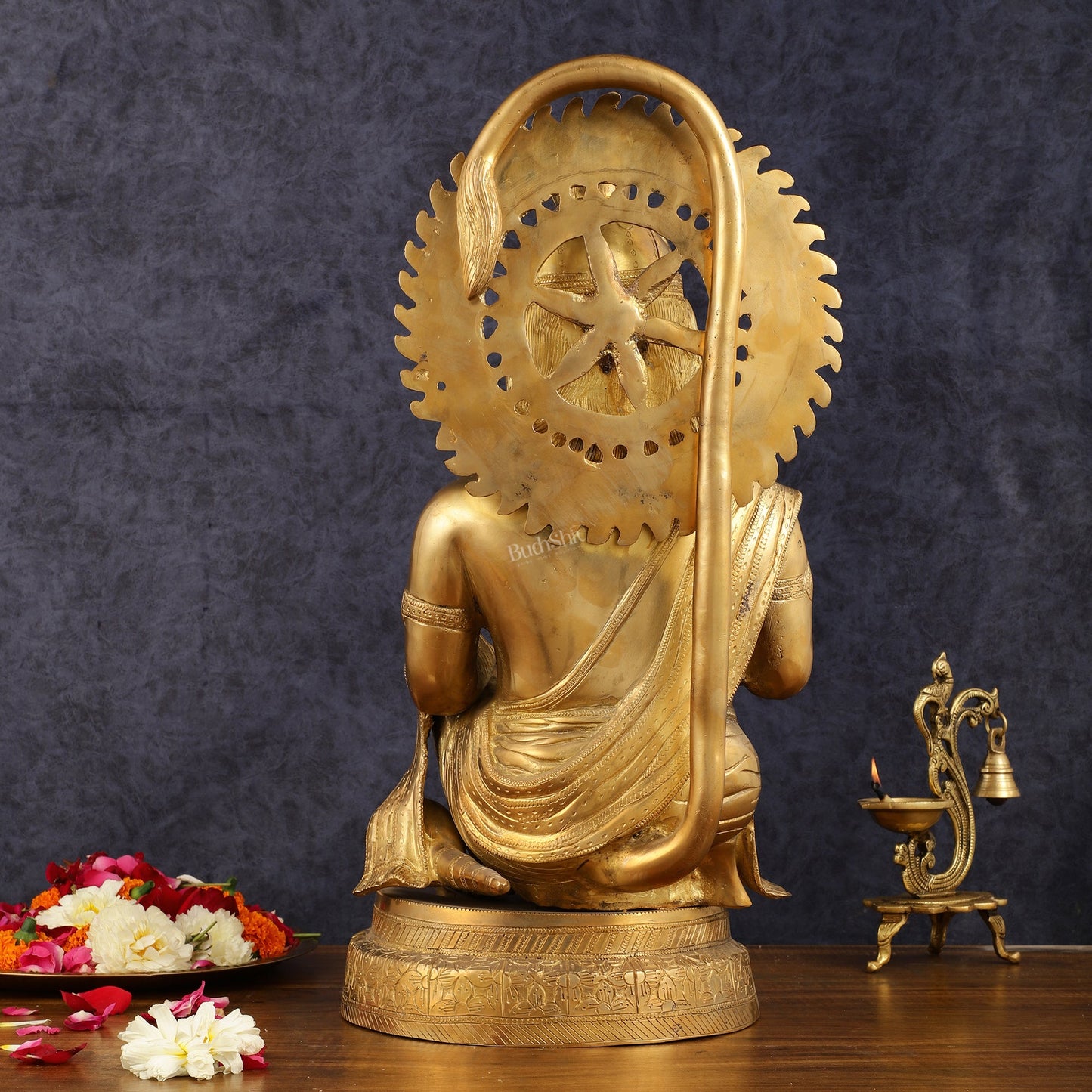 Brass Hanuman Statue - 20 Inch - Budhshiv.com