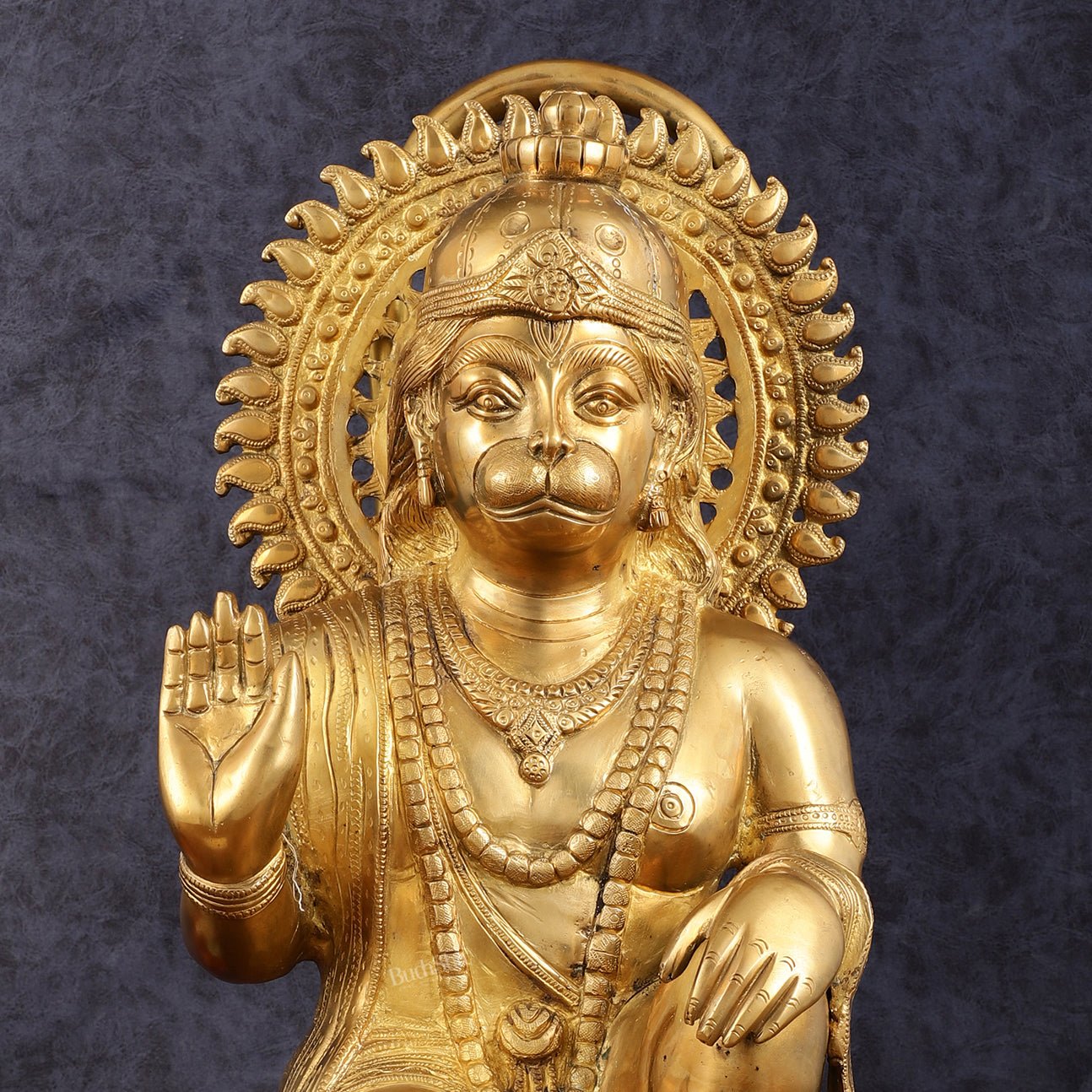 Brass Hanuman Statue - 20 Inch - Budhshiv.com