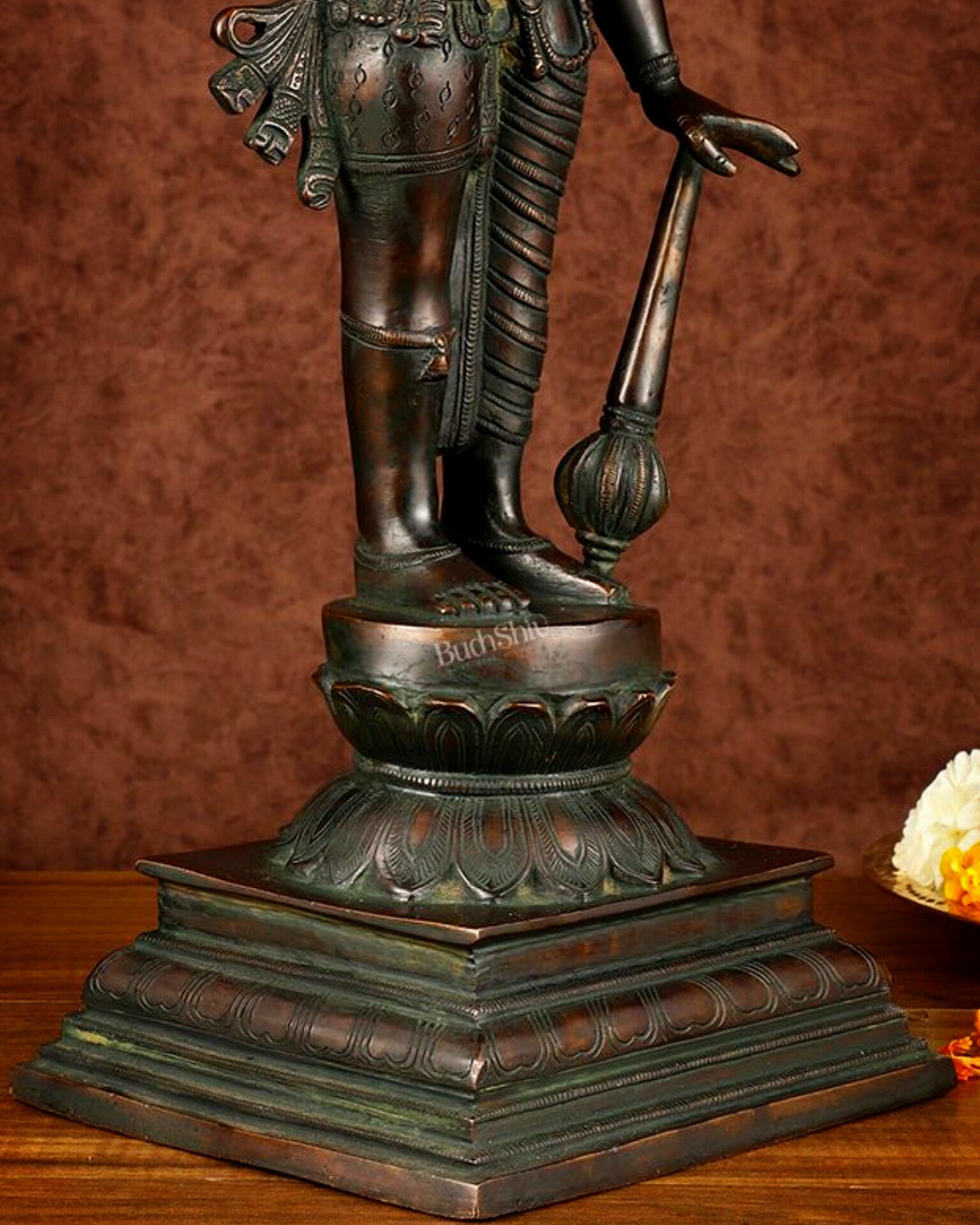 Brass Hari - Hara, Half Vishnu Half Shiva (Shankaranarayana) Statue | 21 inch - Budhshiv.com