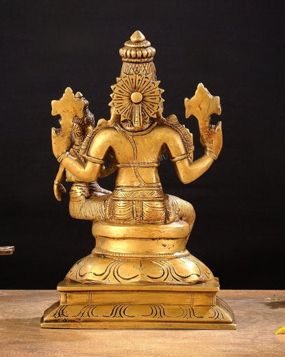 Brass Hayagriva Lakshmi idol 9" - Budhshiv.com