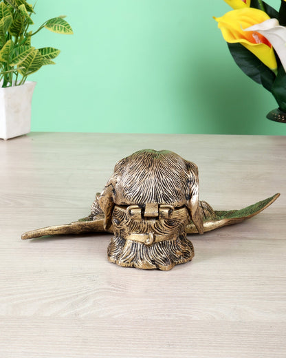 Brass Inkwell Ink Pot – Vintage Design Dog face design - Budhshiv.com