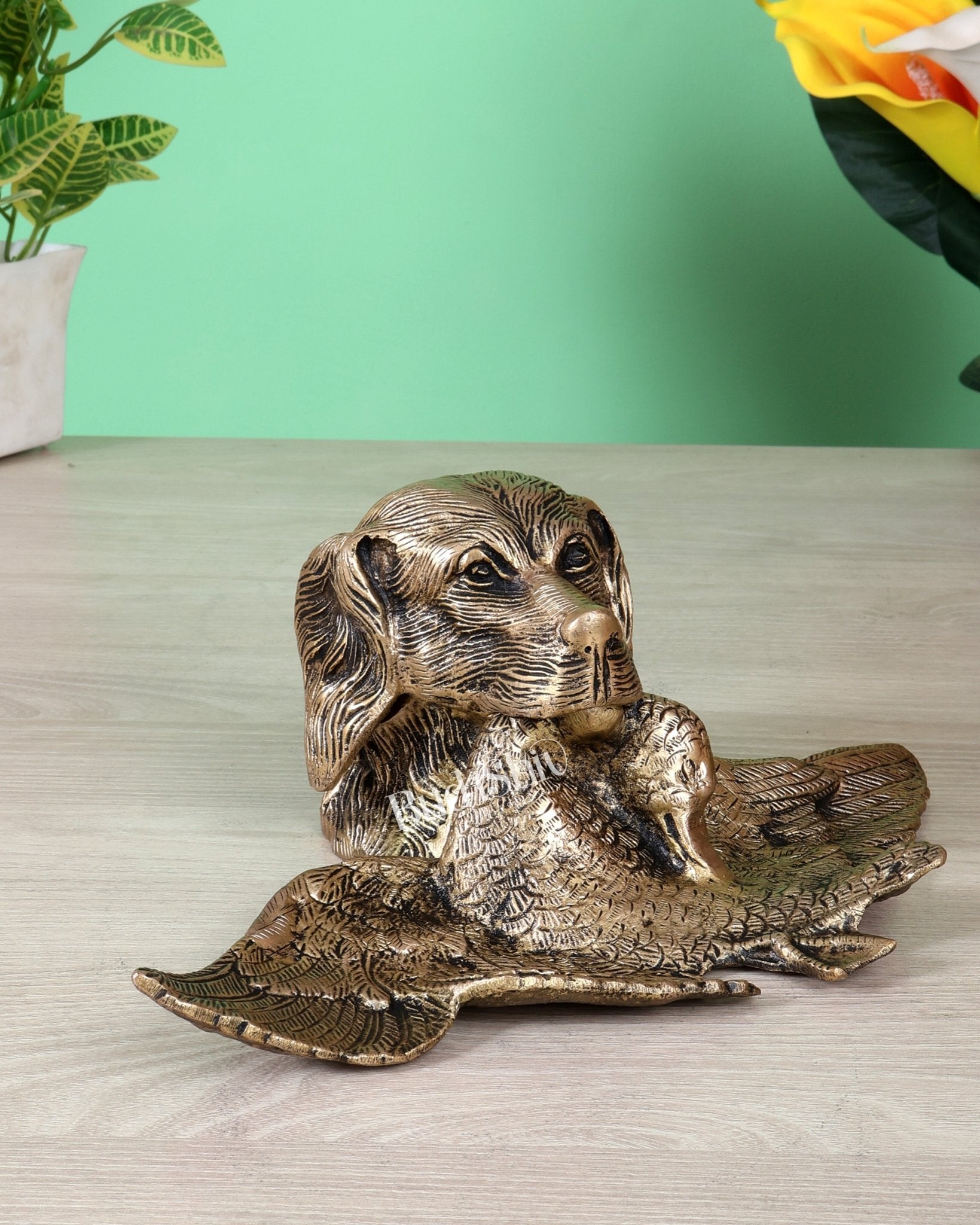 Brass Inkwell Ink Pot – Vintage Design Dog face design - Budhshiv.com