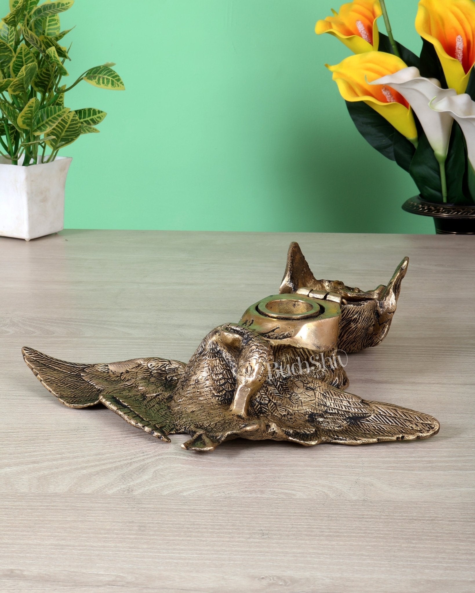 Brass Inkwell Ink Pot – Vintage Design Dog face design - Budhshiv.com