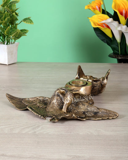 Brass Inkwell Ink Pot – Vintage Design Dog face design - Budhshiv.com