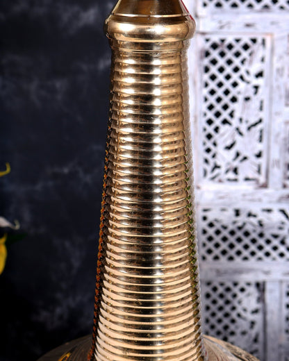 Brass Kerala Lamp Nilavilakku — Traditional Diya 26 inch - Budhshiv.com