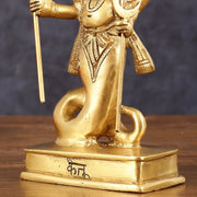 Brass Ketu Graha Idol (South Node of the Moon) for Pooja & Vastu - 5.5 Inch Height - Budhshiv.com