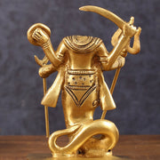 Brass Ketu Graha Idol (South Node of the Moon) for Pooja & Vastu - 5.5 Inch Height - Budhshiv.com