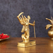 Brass Ketu Graha Idol (South Node of the Moon) for Pooja & Vastu - 5.5 Inch Height - Budhshiv.com