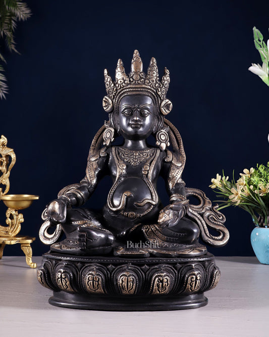 Brass Kuber Idol in Black Tone 12" - Budhshiv.com