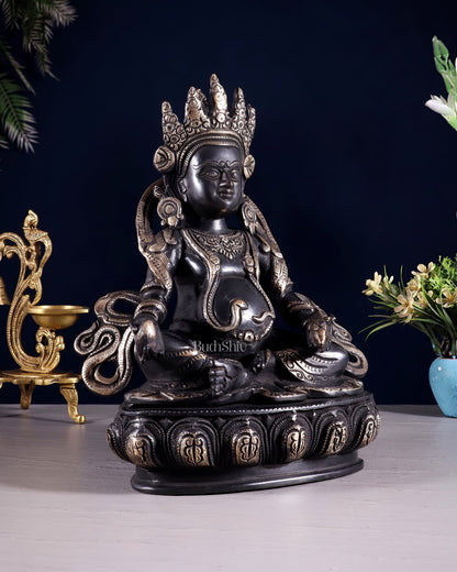 Brass Kuber Idol in Black Tone 12" - Budhshiv.com