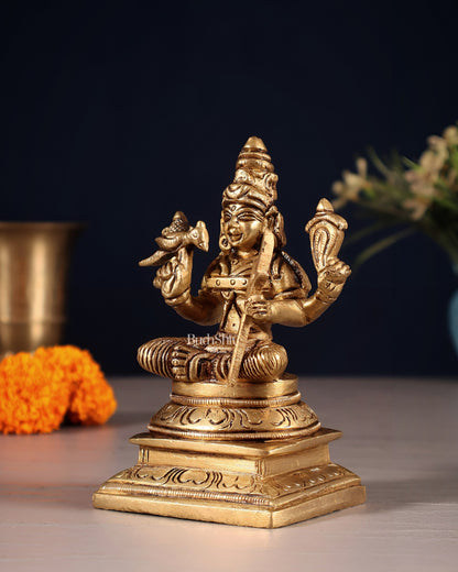 Brass Lalita Devi Idol – 4.5" - Budhshiv.com