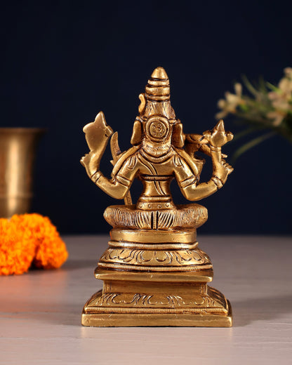 Brass Lalita Devi Idol – 4.5" - Budhshiv.com