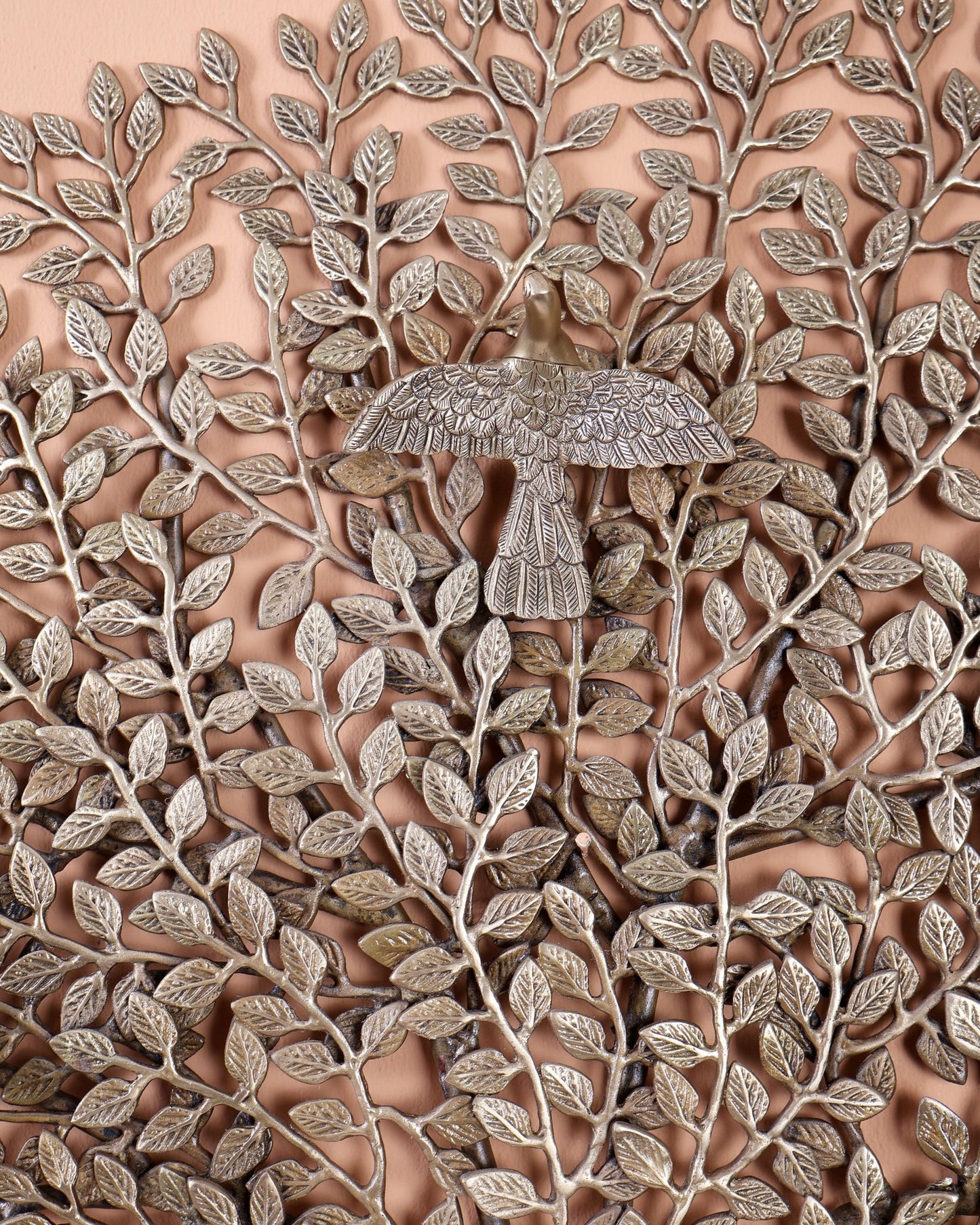 Brass Large Kalpavriksha Tree with Roots Wall Hanging – Handcrafted Tree of Life Wall Décor 34 inch - Budhshiv.com