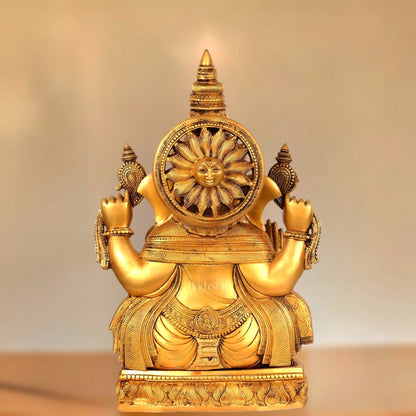Brass Lord Ganesha Statue 20" - Budhshiv.com