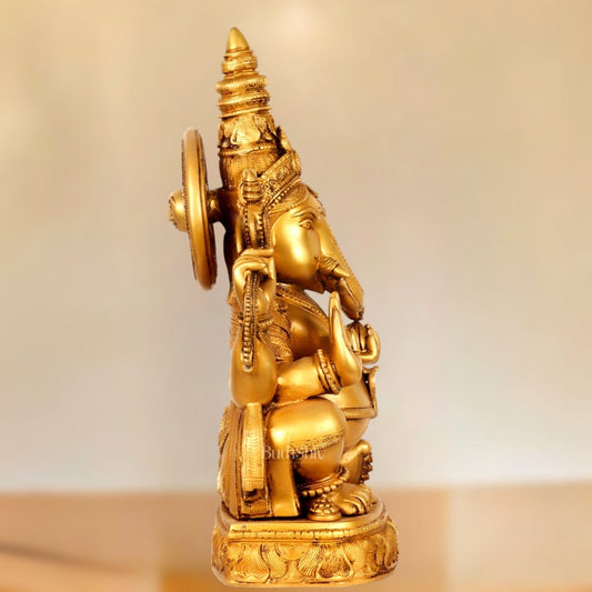 Brass Lord Ganesha Statue 20" - Budhshiv.com
