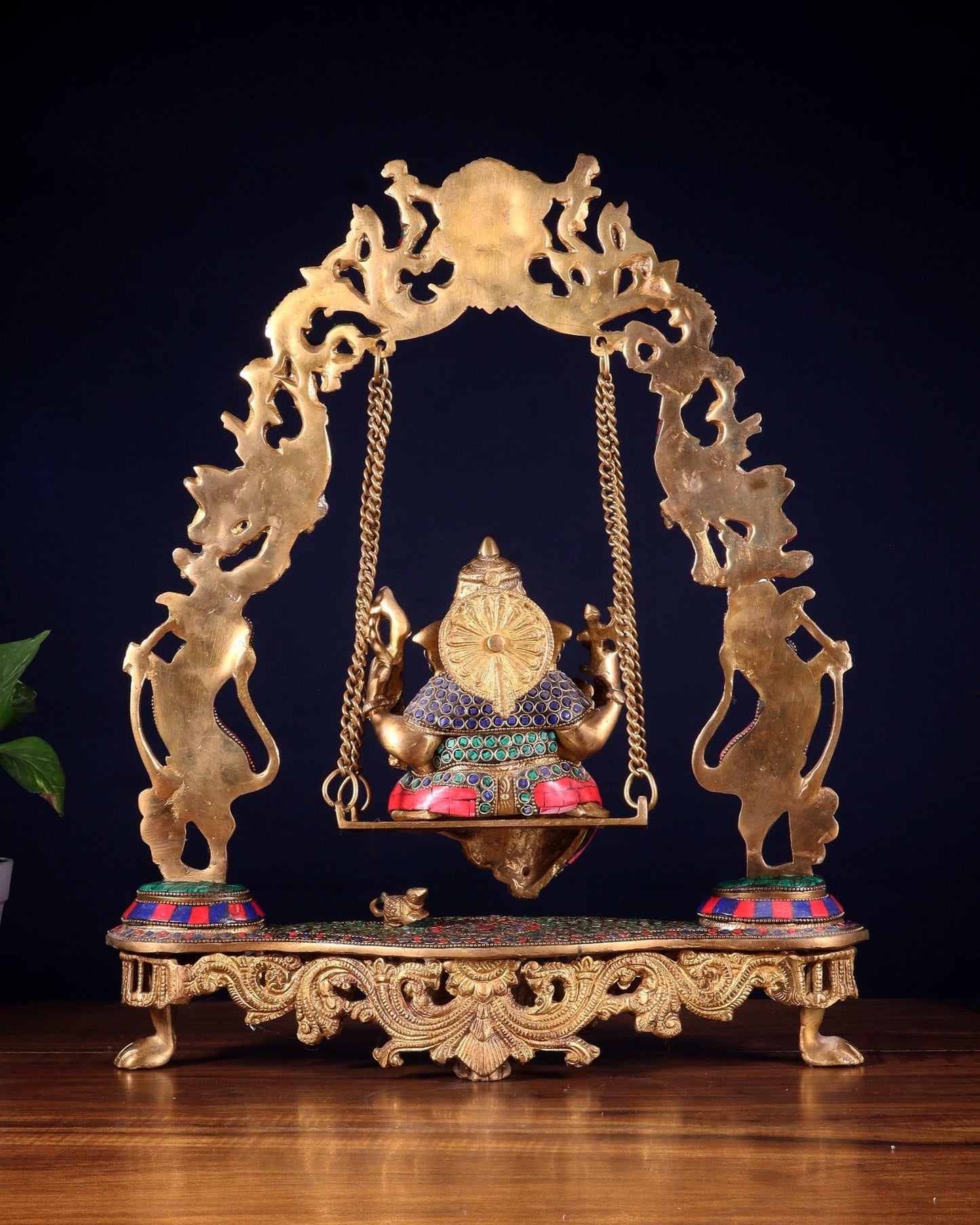 Brass Lord Ganesha Swing - 18 Inch - Budhshiv.com