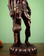 Brass Lord Hanuman Statue Standing 24" Height dual tone - Budhshiv.com