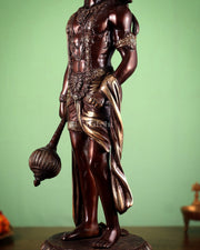 Brass Lord Hanuman Statue Standing 24" Height dual tone - Budhshiv.com