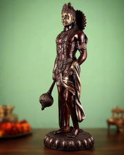 Brass Lord Hanuman Statue Standing 24" Height dual tone - Budhshiv.com