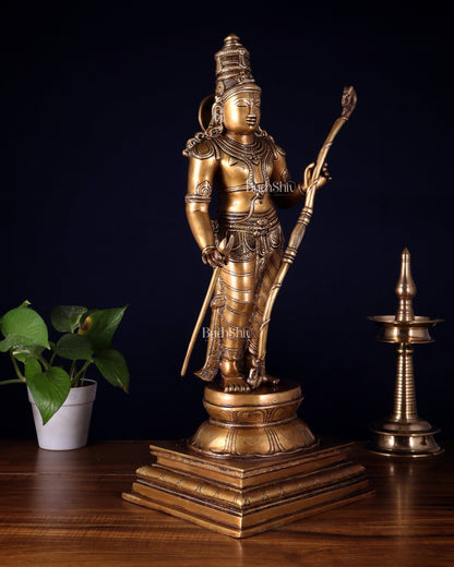 Brass Lord Shri Ram Statue – 21 Inches Tall - Budhshiv.com