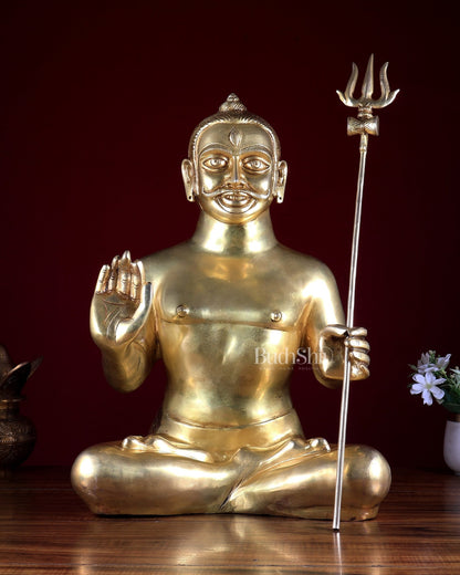 Brass Mahakal Shiva Statue 21 inch - Budhshiv.com