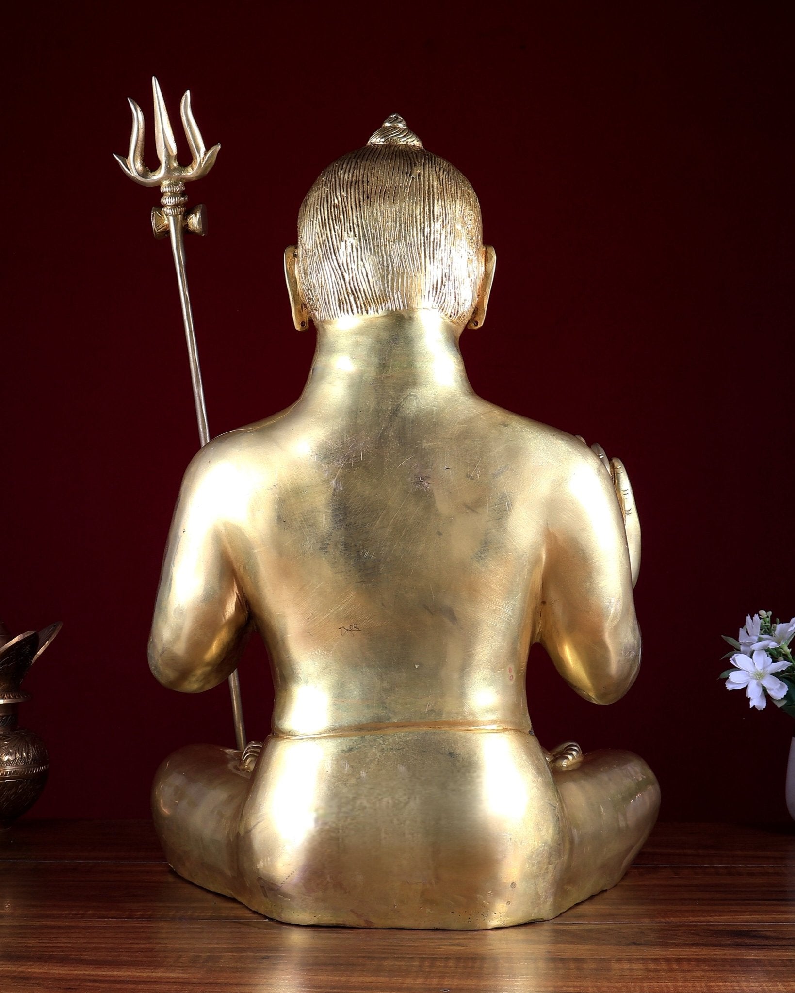 Brass Mahakal Shiva Statue 21 inch - Budhshiv.com