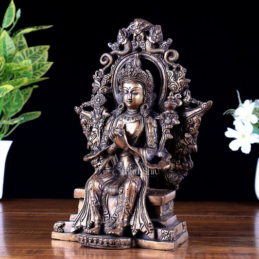 Brass Maitreya Buddha – The Future Buddha 9.5 inch - Budhshiv.com