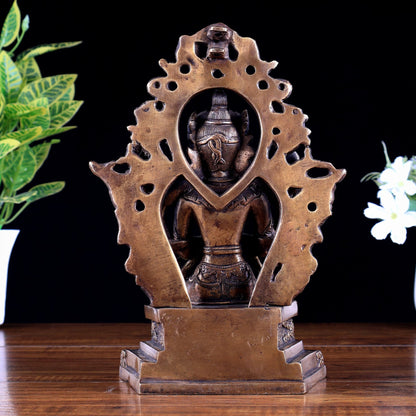 Brass Maitreya Buddha – The Future Buddha 9.5 inch - Budhshiv.com