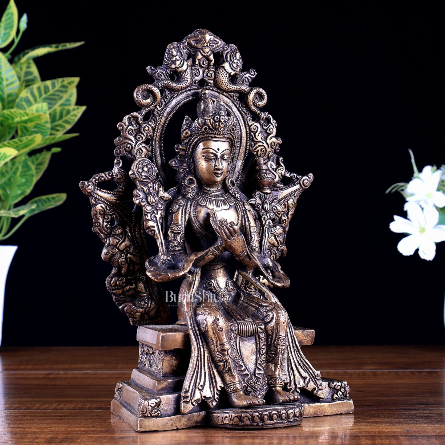 Brass Maitreya Buddha – The Future Buddha 9.5 inch - Budhshiv.com