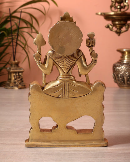 Brass Mariamman Idol Murti | Superfine 7 Inch Statue - Budhshiv.com