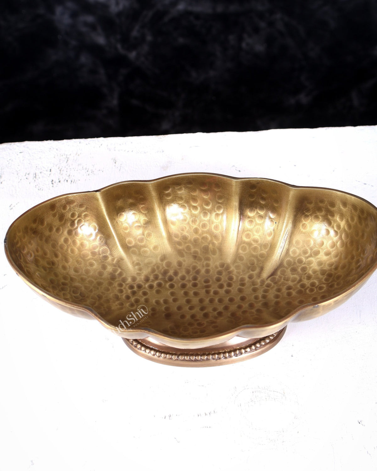 Brass Multipurpose Fruit/Flower Bowl for Home Decor 10 inch wide - Budhshiv.com