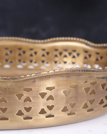 Brass Multipurpose Tray 12 inch wide - Budhshiv.com