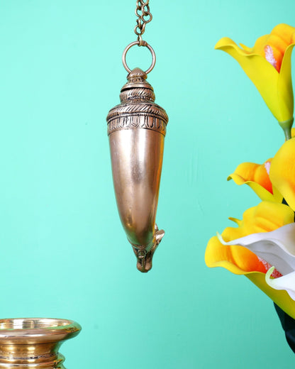 Brass Nandi Jaldhari – Multipurpose Hanging & Hand - Held for Shiva Lingam Abhishek - Budhshiv.com