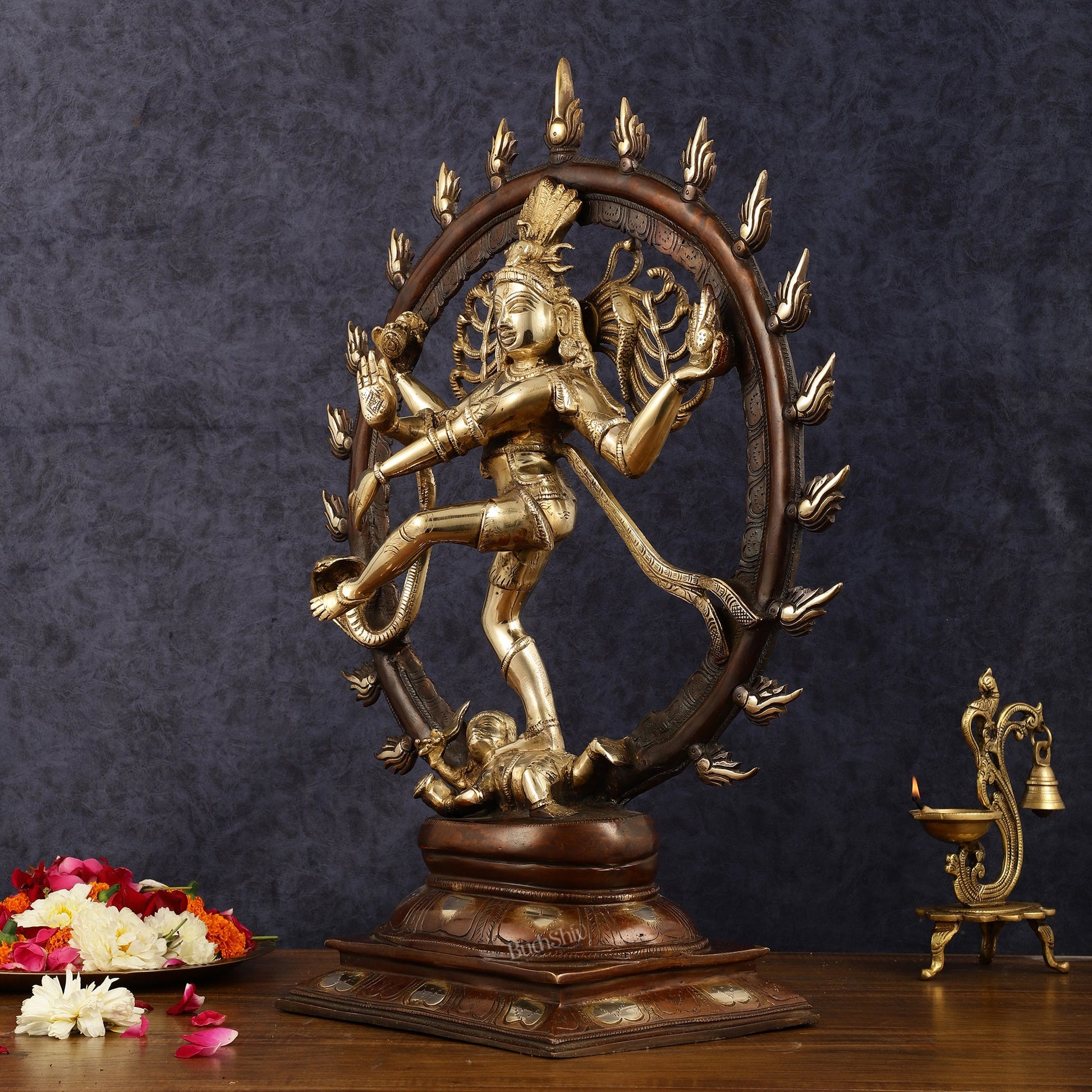 Brass Nataraja Sculpture 24 inch - Budhshiv.com