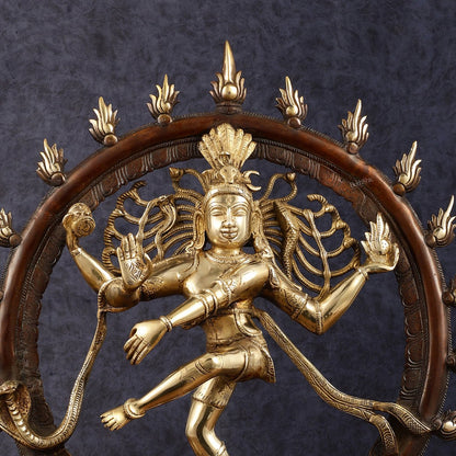 Brass Nataraja Sculpture 24 inch - Budhshiv.com
