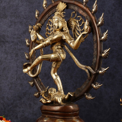 Brass Nataraja Sculpture 24 inch - Budhshiv.com
