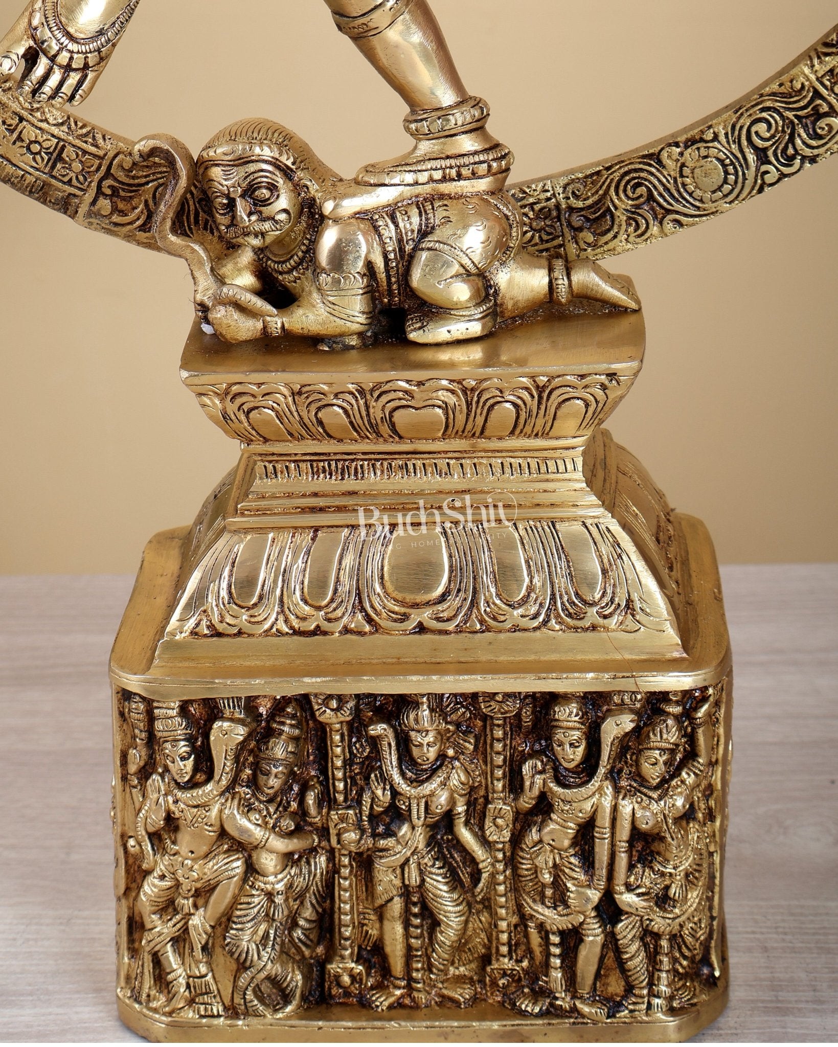 Brass Nataraja Statue | 23" Height shiv gauri carvings - Budhshiv.com