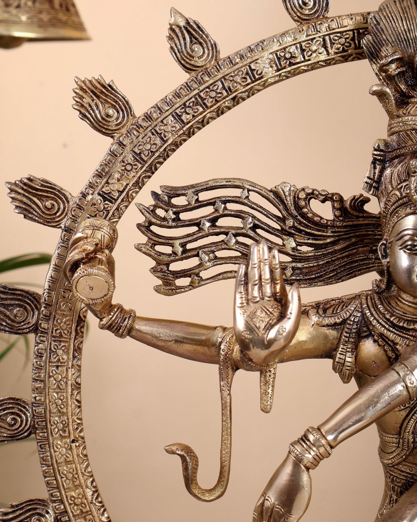 Brass Nataraja Statue | 23" Height shiv gauri carvings - Budhshiv.com