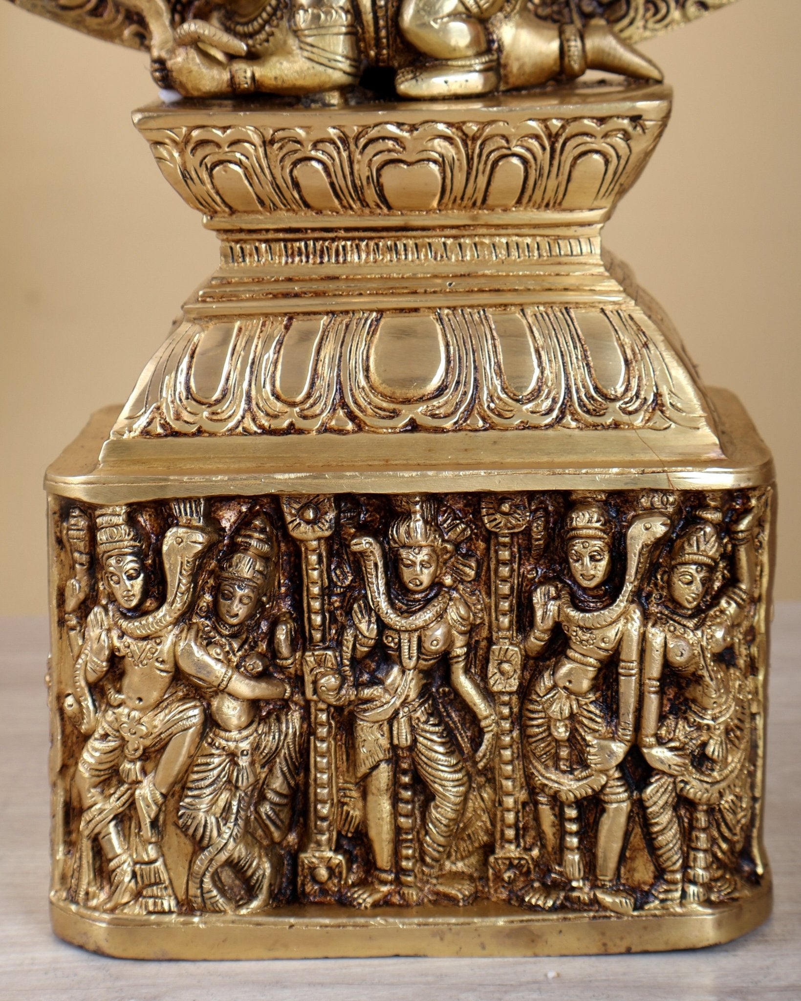 Brass Nataraja Statue | 23" Height shiv gauri carvings - Budhshiv.com