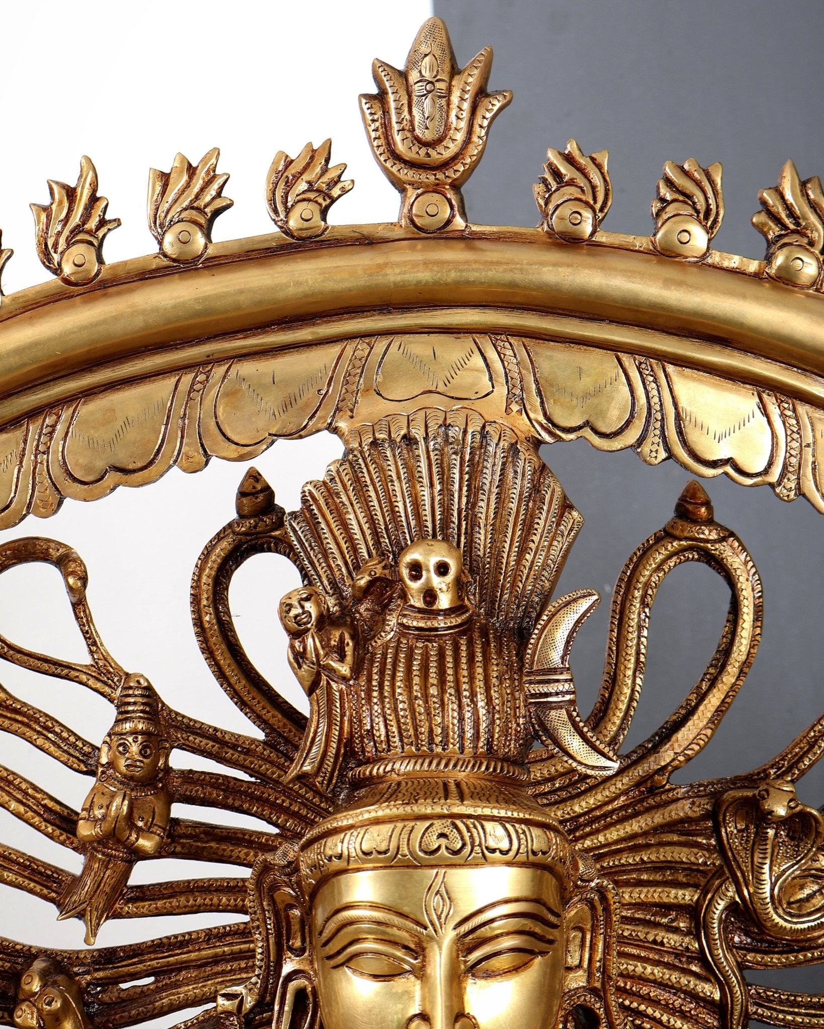 Brass Nataraja Statue – Majestic Large Sculpture 38 inch - Budhshiv.com